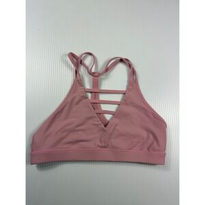 Zyla Active Light Support Sports Bra Strappy Back Mauve Pink‎ Medium